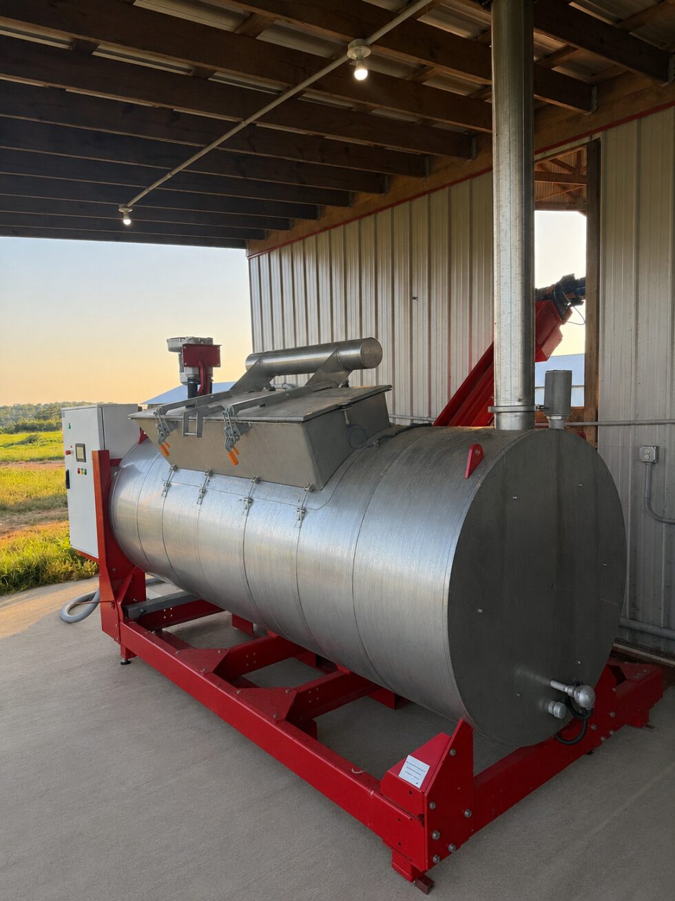Deshidratador MAOF 2250L en una explotación avícola